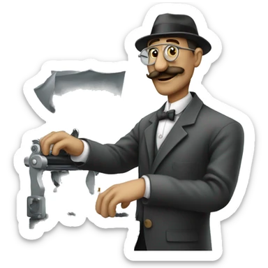 pessoa segurando a máquina de cartão ton sticker