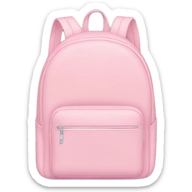 pastel pink backpack  sticker
