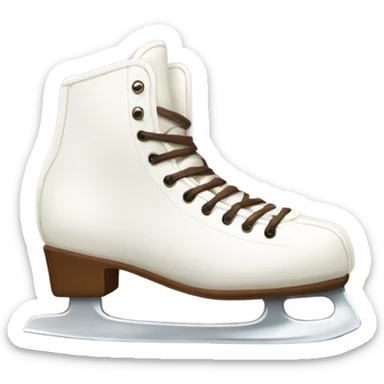 two winter white skates with brown laces on one direction  sticker