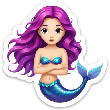 Beautiful mystic mermaid sticker