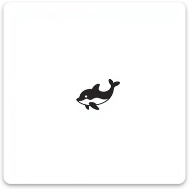 Dolphin sticker