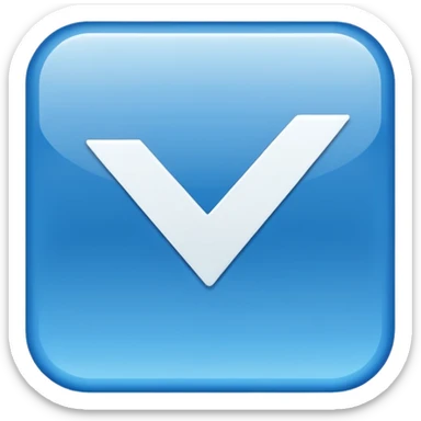 I want to make an verified emoji with an blue square and checkmark in it sticker