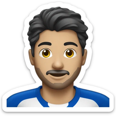 Saudi person wearing T-shirt, Al Hilal club sticker