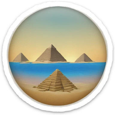 Egypt pyramid sticker