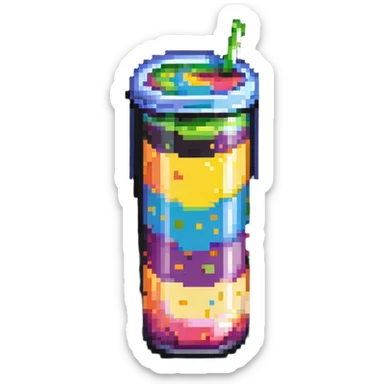 colorful layered smoothie sticker