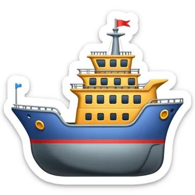 Ship 3d emoji sticker