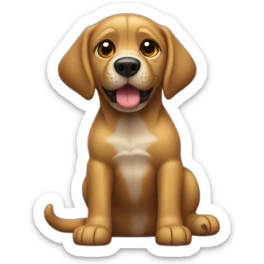 Un chien sharper boit un coca sticker