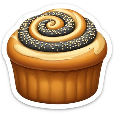 polish makowiec bun sticker