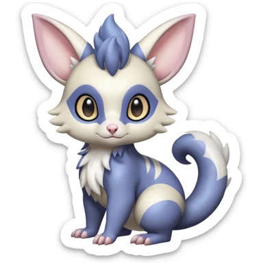 Shiny Furret-Absol-Noibat-Trico-Hybrid (Full body) sticker