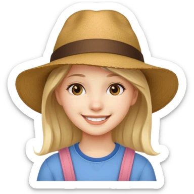 Stikers of a girl which hat 15 years old sticker