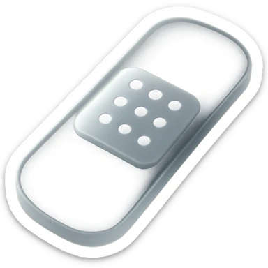 bandage, frosted translucent look, matte glass style sticker