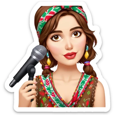 Colorful Singer sticker
