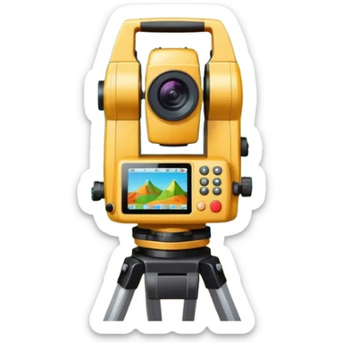 Digital survey using total station instruments sticker