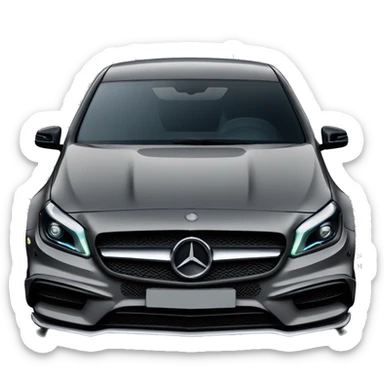 Black Mercedes a45 amg  sticker