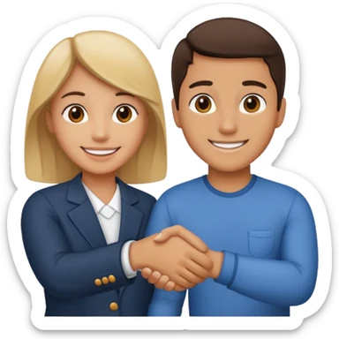 helping handshake sticker