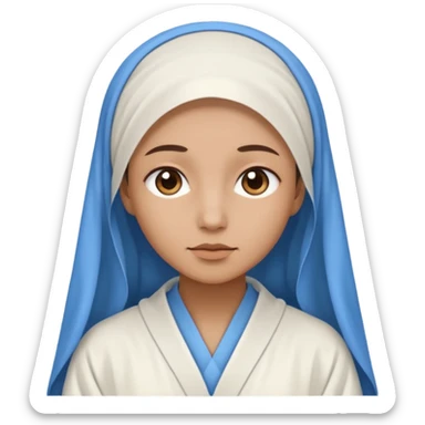 create a virgin Mary emoji sticker