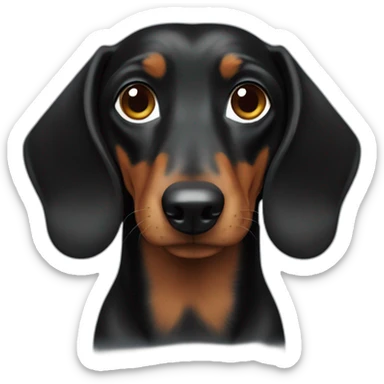 black doxie sticker