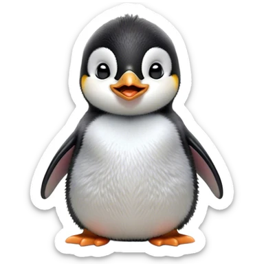Cinematic Cute Yawning Baby Penguin Portrait Emoji, Head tilted slightly with a dramatic, wide-open yawn, showcasing soft, cuddly feathers and sleepy, half-closed eyes brimming with drowsy contentment, Simplified yet irresistibly adorable features, highly detailed, glowing with a soft, cozy polar glow, high shine, relaxed yet expressive, stylized with a dash of whimsical charm, soft glowing outline, capturing the essence of a drowsy yet affectionate arctic cherub that appears ready to stretch out for a nap! sticker