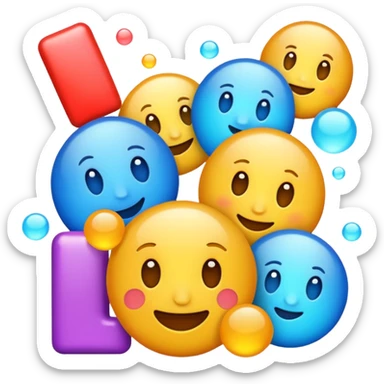 It should say NFAR. It's a term we use at work when advising that a ticket should now be closed and "No Further Action is Required." I want it to look as unprofessional and fun as possible but still with the 4 letters being very readable as an emoji sticker