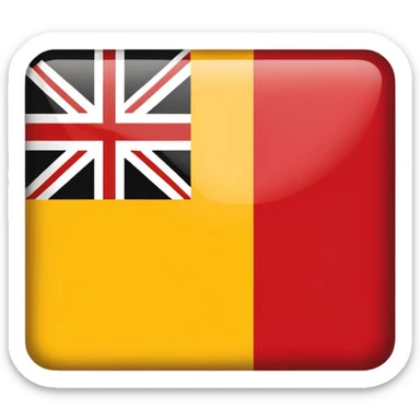 Aboriginal Australians flag without the British symbols sticker