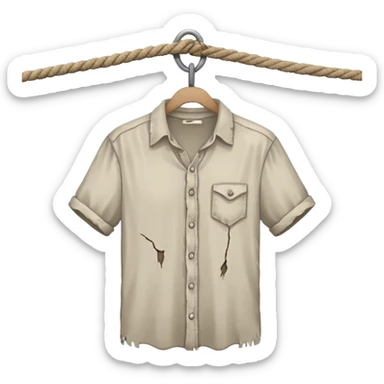 A man hanging in a rope dead sticker