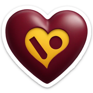 maroon heart with nashville tennessee  carved inside  sticker