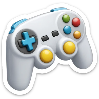 Une glace tiens manette jeu sticker