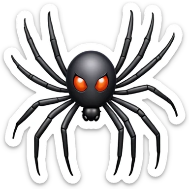 Spider on a air conditioner  sticker