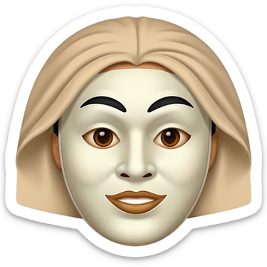 Questionable seller in mask sticker