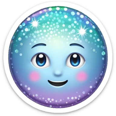 Glitter silent killer sticker