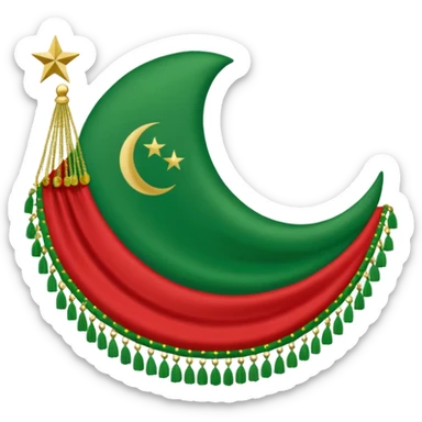 Turkmenistan flag  sticker