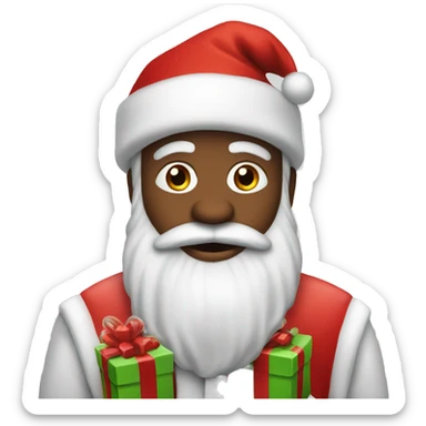 Santa claus with presents  sticker