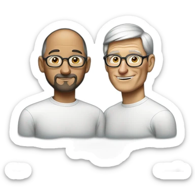 steve jobs and tim cook gay sticker