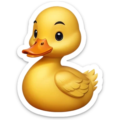 Cute duck sticker