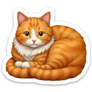 The cat on the heat sticker