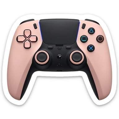 Blush BalcK PS5 controller sticker
