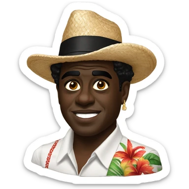 Kodak black as a Cuban  sticker