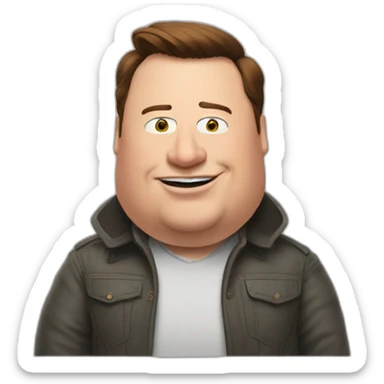elon musk as peter griffin sticker