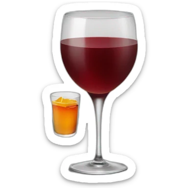 Happy-Office-worker-drinking-Mulled-Wine sticker
