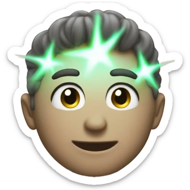 a glowing effect emoji for the discord owner role sticker