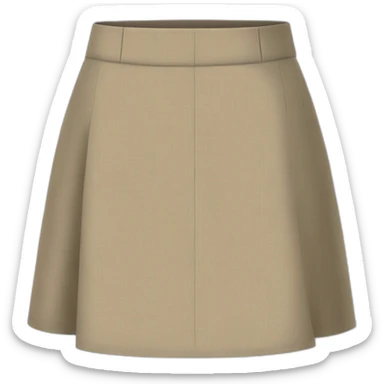 ventral view skirt sticker