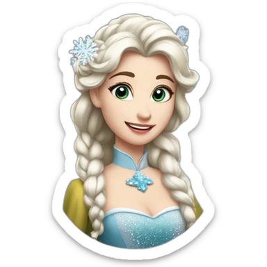 reine des neiges bière sticker