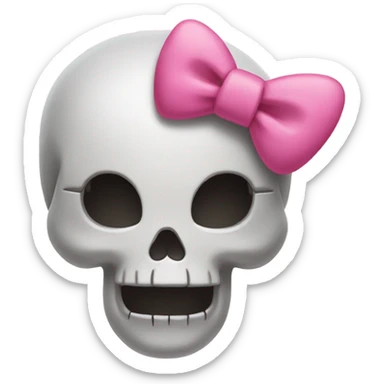 Hello kitty skull sticker