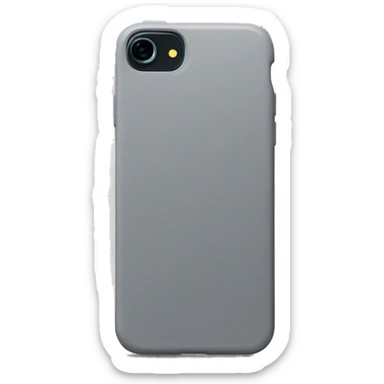 iphone 15 with a grey silicon phone case sticker