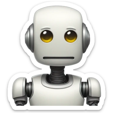 Dont give a shit mood robot sticker