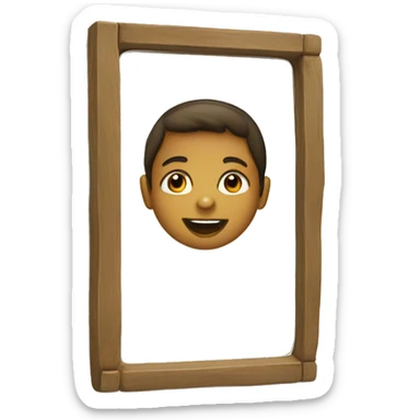 Ladder child mirror sticker