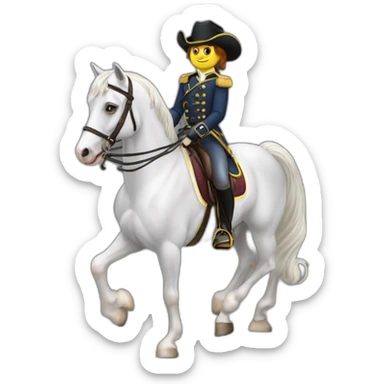 cavalier d' equitation sticker
