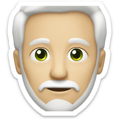 older light skinned Caucasian male, green eyes, unshaven sticker