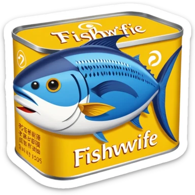 Create a logo using the Fishwife tinned tuna packaging and color scheme.  Wording should read: "The Fishwife Founder Feast 2025" sticker