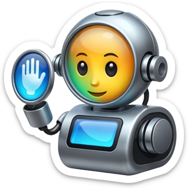 Create for me an image or emoji when an AI comes & changes the world of search engines.
 sticker